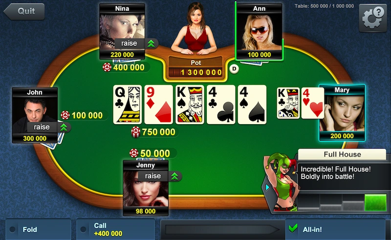 Terms Appearing in Poker Online